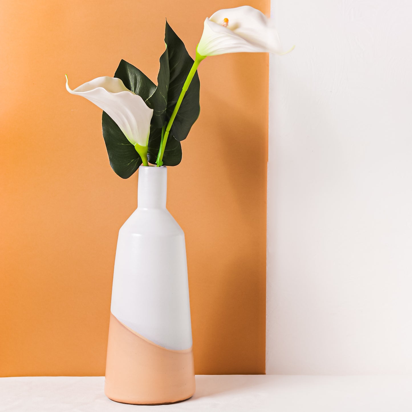 (tall bottle) pottery vase