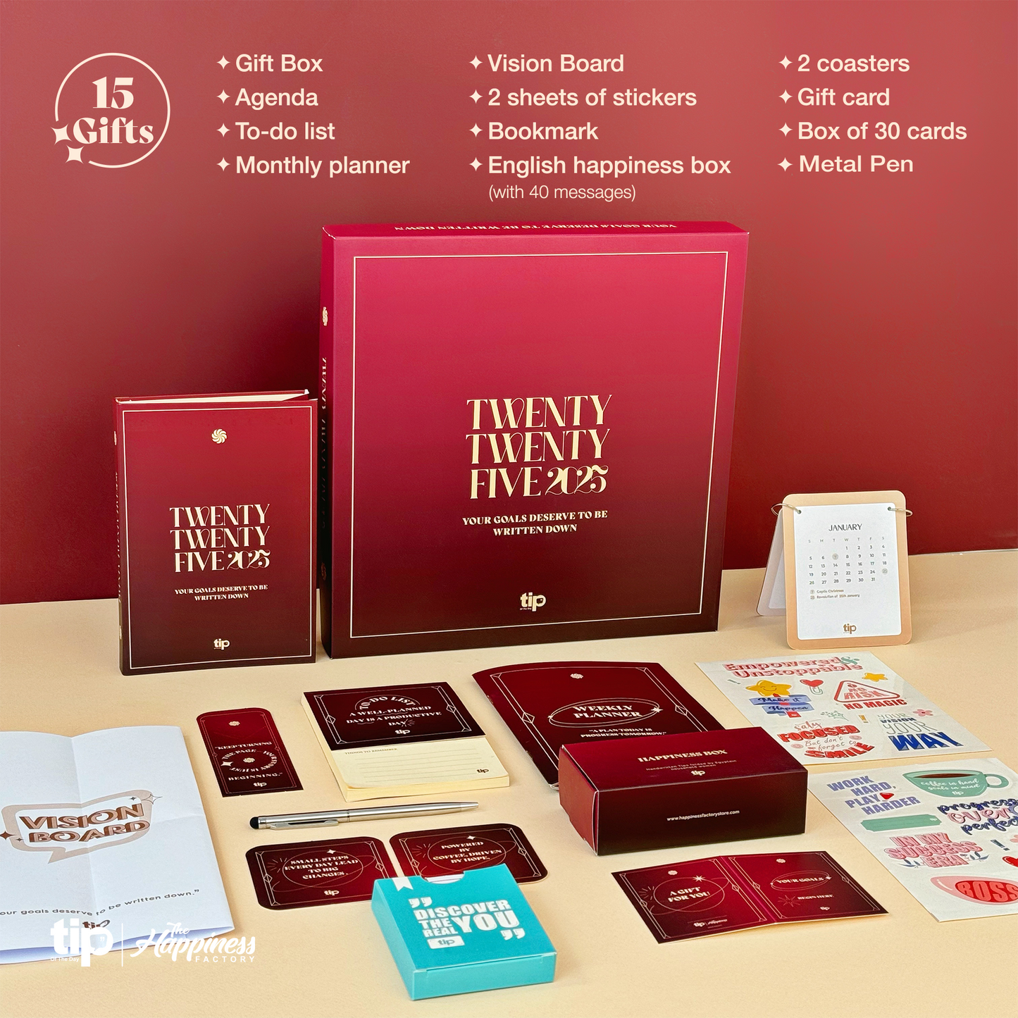 Maroon - Advent Calendar English