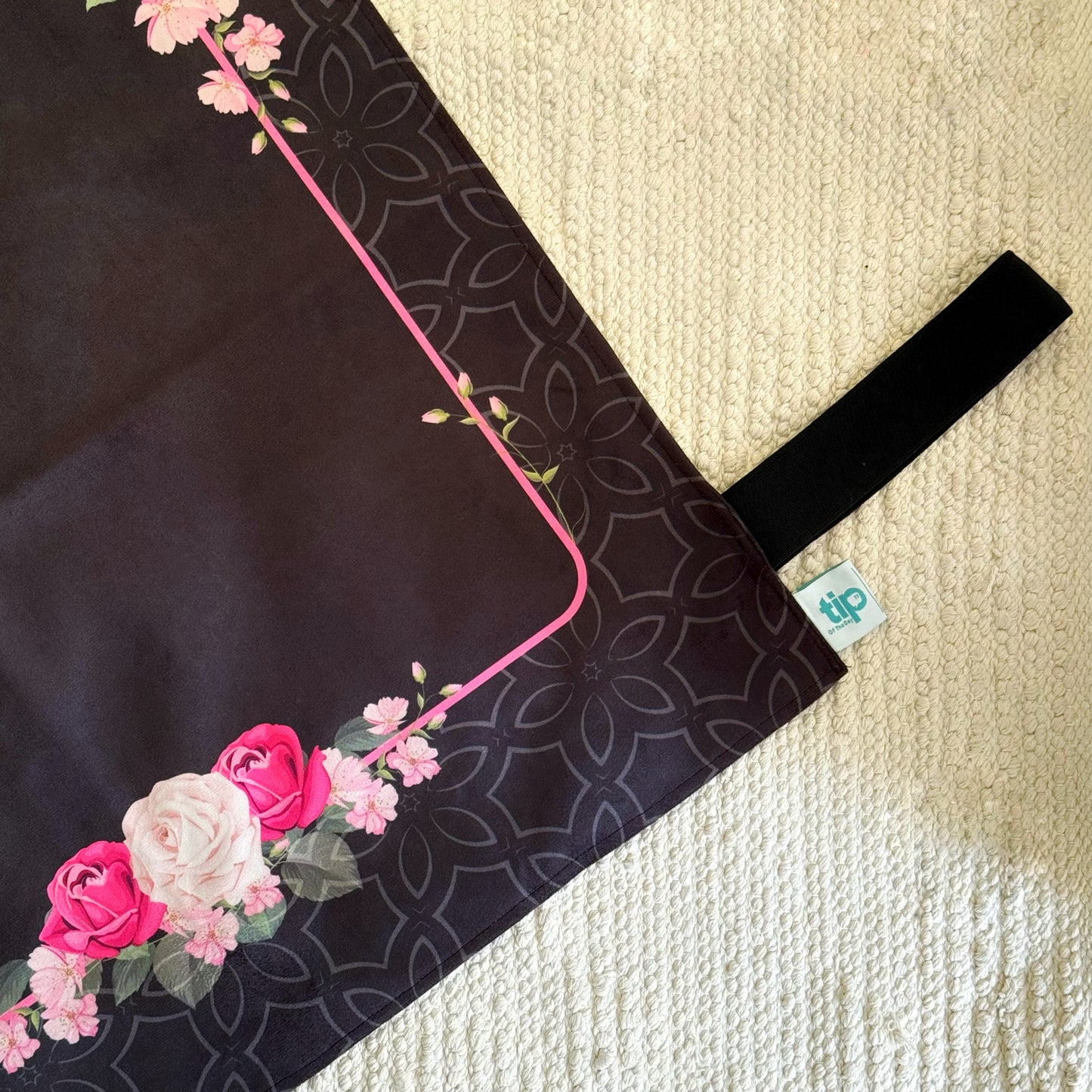 Black Rosette Sejadah