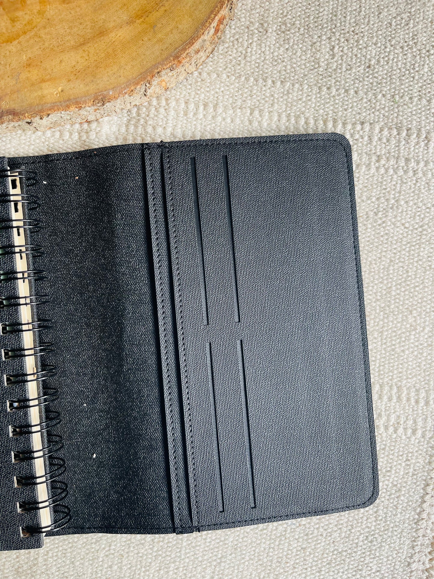 Black Arabic Leather Agenda