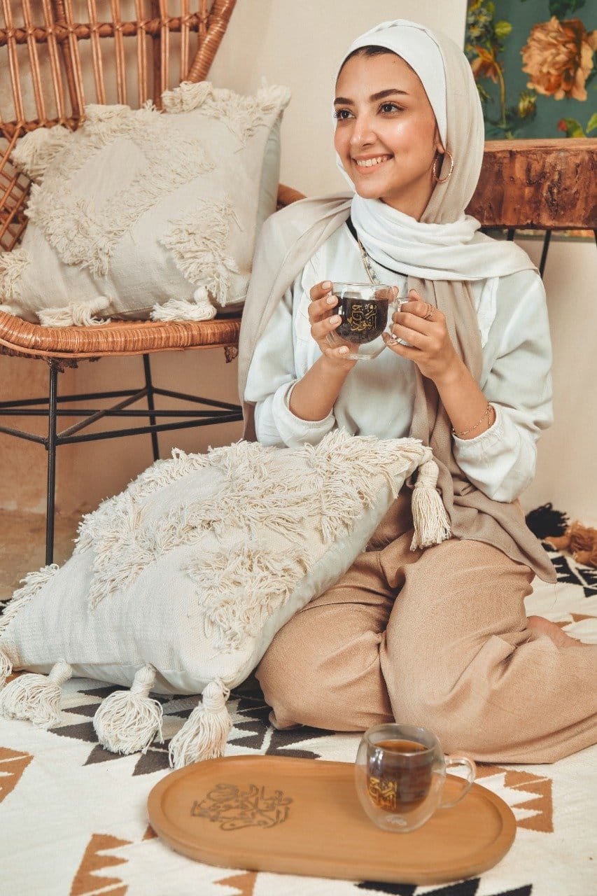 Ivory cushion cover