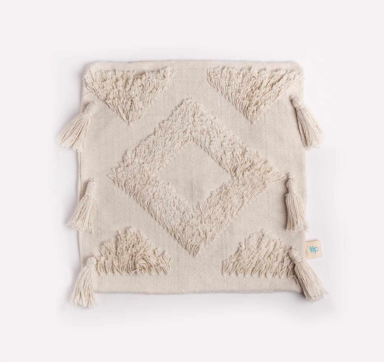Ivory cushion cover