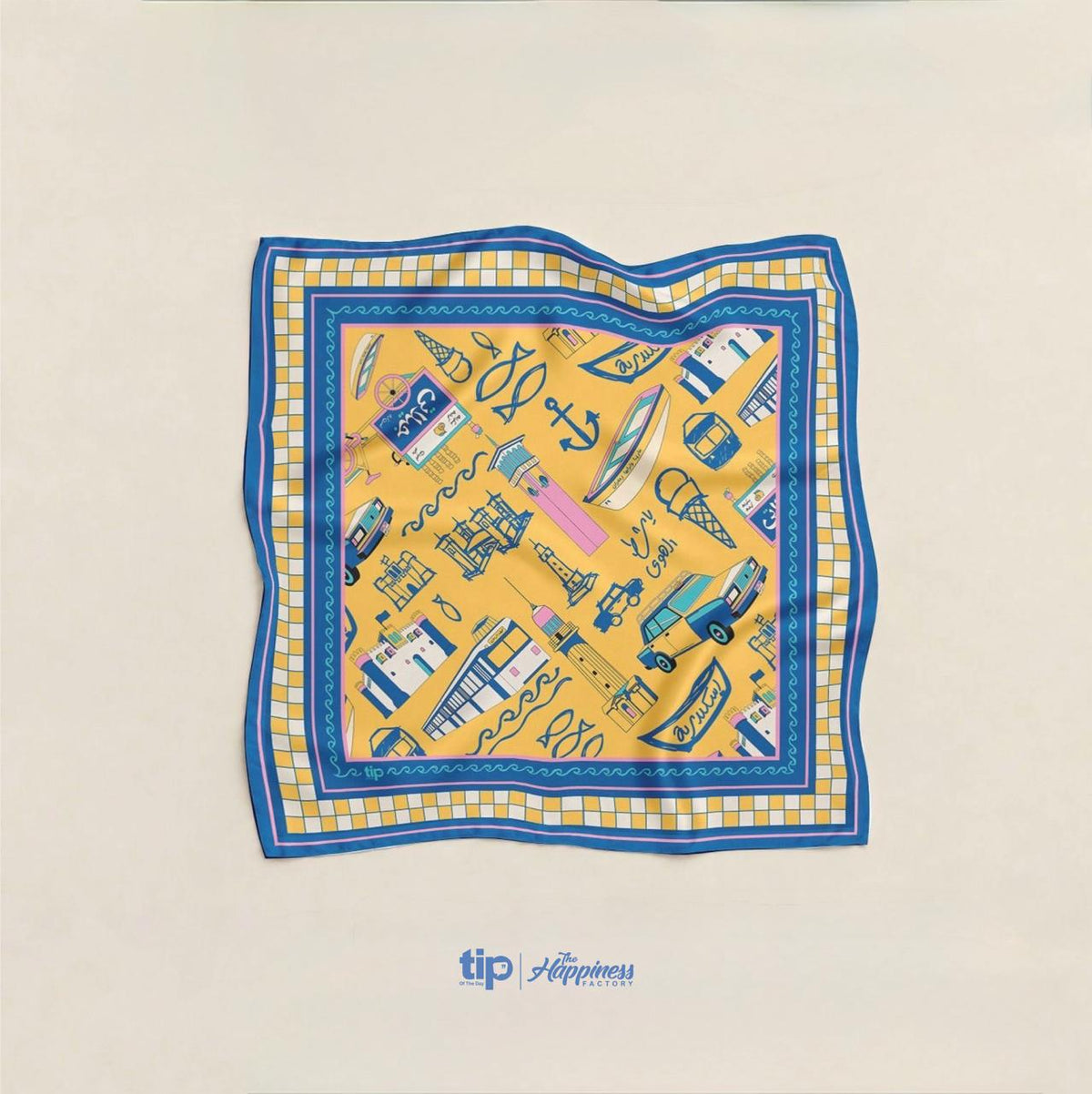 Alex Corniche Scarf – Yellow