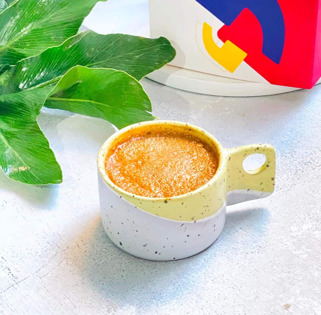 2 yellow espresso cups