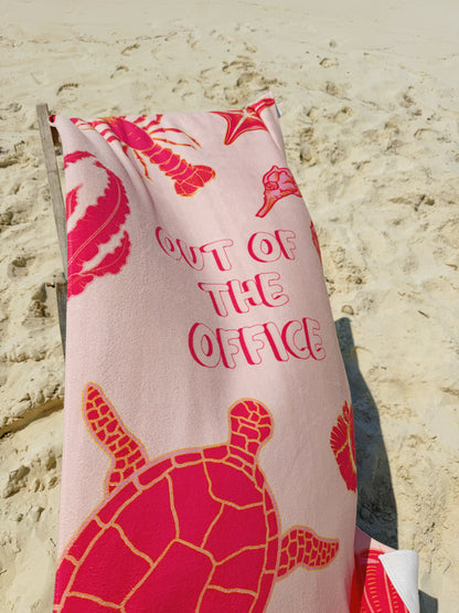 Out Of The Office Towel - Pink