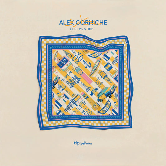 Alex Corniche Scarf – Yellow strip