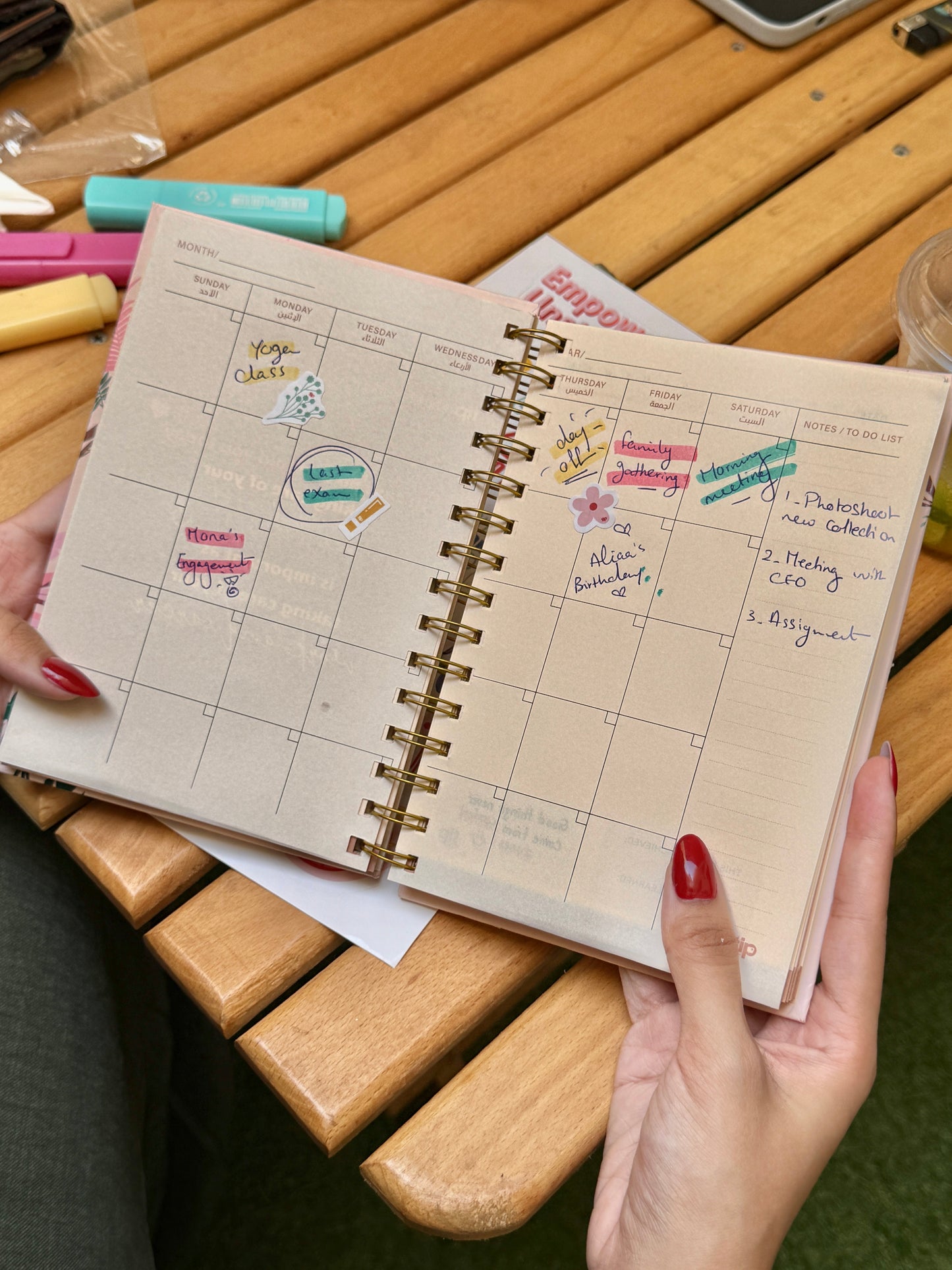Daily Planner Tiger - English