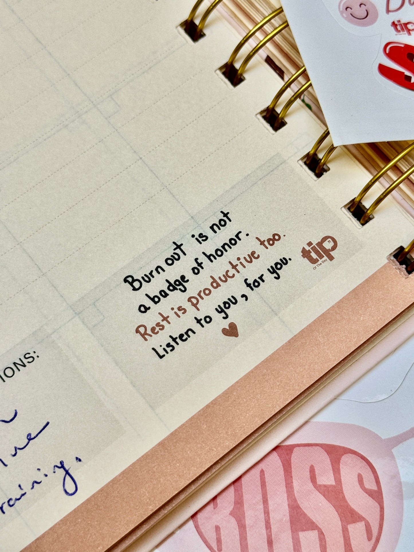 Daily Planner Tiger - English