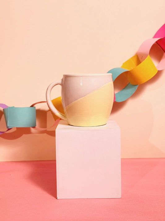 مج مموج سادة اصفر