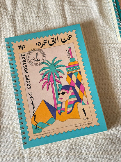 دفتر هنا القاهرة فليكس كريستال تركواز بسلك مع غلاف