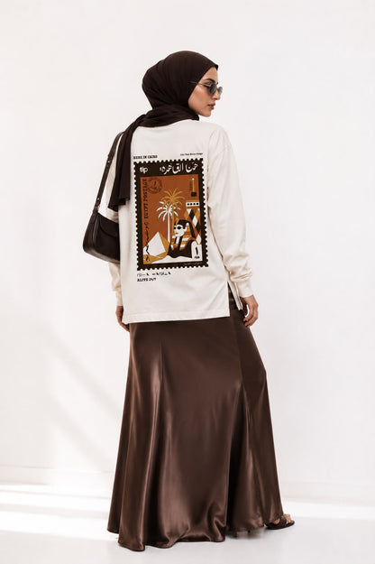 Egypt long-sleeved T-Shirt brown