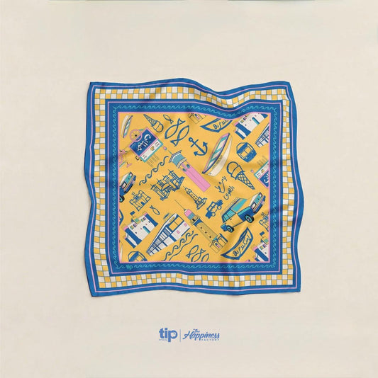 Alex Corniche Scarf – Yellow
