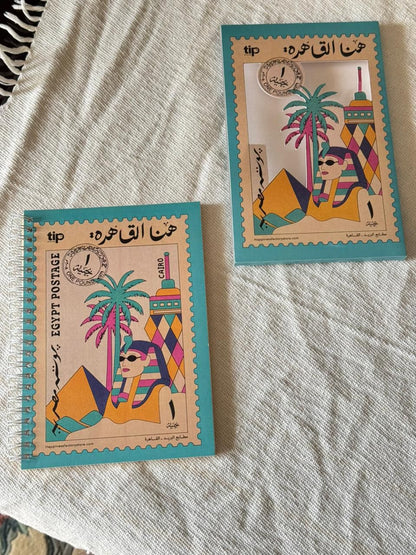 دفتر هنا القاهرة فليكس كريستال تركواز بسلك مع غلاف