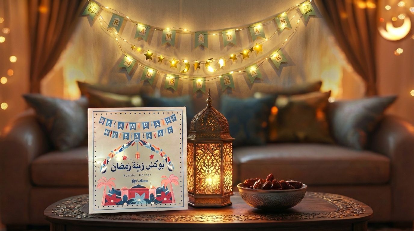 Ahlan Ramadan Decoration Box + Baby Light